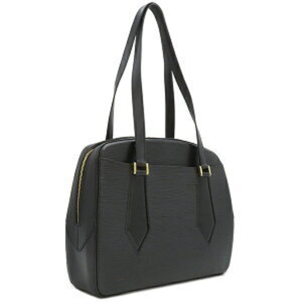 Louis Vuitton leather Epi handbag black Voltaire